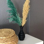 Modern Mini Vazo 15cm Siyah - 2