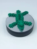 3D Hareketli Timsah Figürlü Oyuncak & Masa Dekoru -Yeşil thumbnail 3