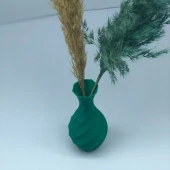 Modern Mini Vazo 15cm Yeşil - 4