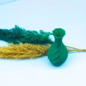 Modern Mini Vazo 15cm Yeşil - 5