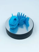 3D Hareketli Balık Figürlü Oyuncak - Mavi thumbnail 2