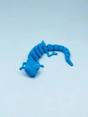 3D Hareketli Bukalemun Figürlü Oyuncak - Mavi thumbnail 5