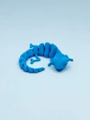 3D Hareketli Bukalemun Figürlü Oyuncak - Mavi thumbnail 3