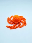 3D Hareketli Deniz Anası Oyuncak & Masa Dekoru -Turuncu thumbnail 4