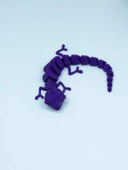 3D Hareketli Bukalemun Figürlü Oyuncak - Mor - 3