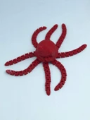 3D Hareketli Sevimli Deniz Anası Oyuncak & Masa Dekoru -Kırmızı thumbnail 6