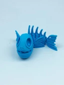 3D Hareketli Balık Figürlü Oyuncak - Mavi thumbnail 1