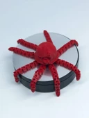 3D Hareketli Sevimli Deniz Anası Oyuncak & Masa Dekoru -Kırmızı thumbnail 2