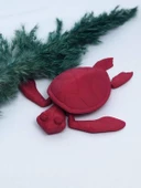 3D Hareketli Kaplumbağa Figürlü Oyuncak - Kırmızı thumbnail 7