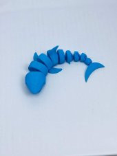 3D Hareketli Köpek Balığı Figürlü Oyuncak - Parlak Mavi - 5