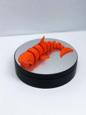 3D Hareketli Köpek Balığı Figürlü Oyuncak - Turuncu thumbnail 1