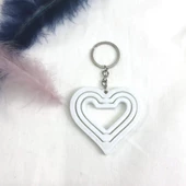 3D Üçlü Kalp Anahtarlık thumbnail 1