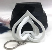 3D Üçlü Kalp Anahtarlık thumbnail 2