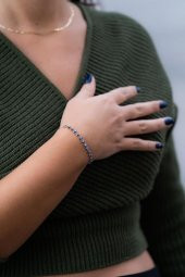 Bileklik Nazar Boncuklu Ayarlanabilir Asansörlü Kötü Göz Kovucu Bileklik - 1