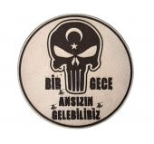 BİR GECE ANSIZIN GELEBİLİRİZ - Deri PEÇ - Arma - Askeri Patch - 1