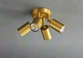 MYLİGHTS MAT ALTIN KAPLAMA  BOYA DEĞİL 4LÜ LED AVİZE LED SPOT GÜN IŞIĞI AMPULÜ HAREKETLİ - 1