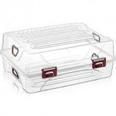 Büyük boy çizme kutusu şeffaf çizme ve bot saklama kutusu 55x32cm - 1