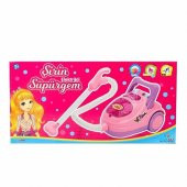 Can Ali Toys Oyuncak Pilli Elektrikli Şirin Süpürge Makinesi Ses Efektli Pembe - 4
