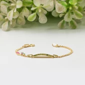 14 Ayar Altın İsimlik Çocuk Künyesi thumbnail 5