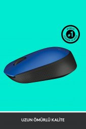 Logitech M171 Kablosuz Usb Alıcılı Optik Mouse Mavi - 5