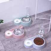 Mikopet Otomatik Su Sebilli Mama Kabı-Mavi - 3