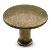 Düğme Çekmece Dolap Kapak Kulpu Kulbu Antik Sarı Metal Kulp - 2