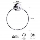 Yuvarlak Havluluk ve Geniş Kapaklı Kağıt Havluluk - 2li Set - Banyo Aksesuar Seti - 2