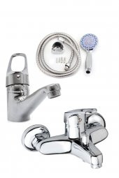 3lü Lavabolu Mix Banyo Batarya Seti - 1
