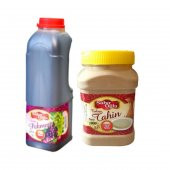 SABIROĞLU 1000 GR BEYAZ TAHİN & 950 GR PEKMEZ ÜZÜM PEKMEZİ PLS BİDON - 1