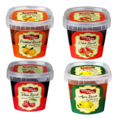 SABIROĞLU 800 GR PLS KOVA REÇEL PORTAKAL-ÇİLEK-VİŞNE-AYVA - 1