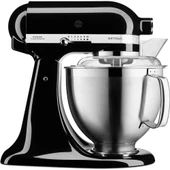 KitchenAid Artisan 5KSM185PSEOB Onyx Black 4.8 Litre Stand Mikser thumbnail 1