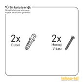 TEKNOTEL ÜÇ KATLI KANCALI BANYO KÖŞE RAFI MAT SİYAH  ES076H - 6