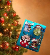 Ahşap Çam Ağacı Süsü - 8x6 cm 4lü SET- 2 Paket 8 Adet SÜS - 3