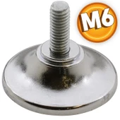 Ayder Metal Düz Bingo Mobilya Ayağı Krom M6 - 1