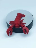 3D Hareketli Istakoz Figürlü Oyuncak - Kırmızı thumbnail 4