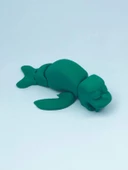 3D Hareketli Deniz Aygırı / Mors Figürlü Oyuncak - Yeşil thumbnail 4