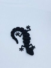 3D Hareketli Oyuncak Kertenkele - Siyah thumbnail 1