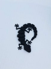 3D Hareketli Oyuncak Kertenkele - Siyah thumbnail 5