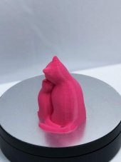 3D Anne ve Yavru Kedi Figürlü Biblo / Oyuncak - 2