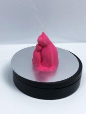 3D Anne ve Yavru Kedi Figürlü Biblo / Oyuncak - 4