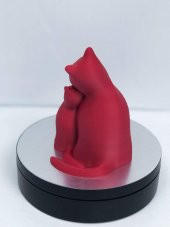 3D Anne ve Yavru Kedi Figürlü Büyük Biblo / Oyuncak - 3