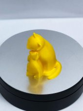 3D Anne ve Yavru Kedi Figürlü Biblo / Oyuncak - 2