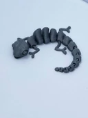 3D Hareketli Bukalemun Figürlü Oyuncak - Gri thumbnail 6