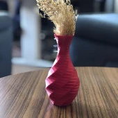 Modern Mini Vazo 15cm Kırmızı - 3