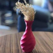 Modern Mini Vazo 15cm Kırmızı - 4