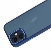 iPhone 12 Kılıf Freya Lazer Lens Kamera Çerçeveli Silikon Kapak - 5