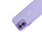 iPhone 12 Kılıf Freya Lazer Lens Kamera Çerçeveli Silikon Kapak - 11