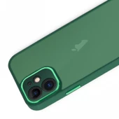 iPhone 12 Kılıf Freya Lazer Lens Kamera Çerçeveli Silikon Kapak - 9