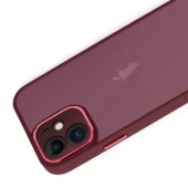 iPhone 12 Kılıf Freya Lazer Lens Kamera Çerçeveli Silikon Kapak - 3