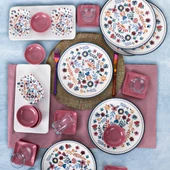 Keramika Keraart Springtime Kahvaltı Takımı 30 Parça 6 Kişilik - 19558 - 2